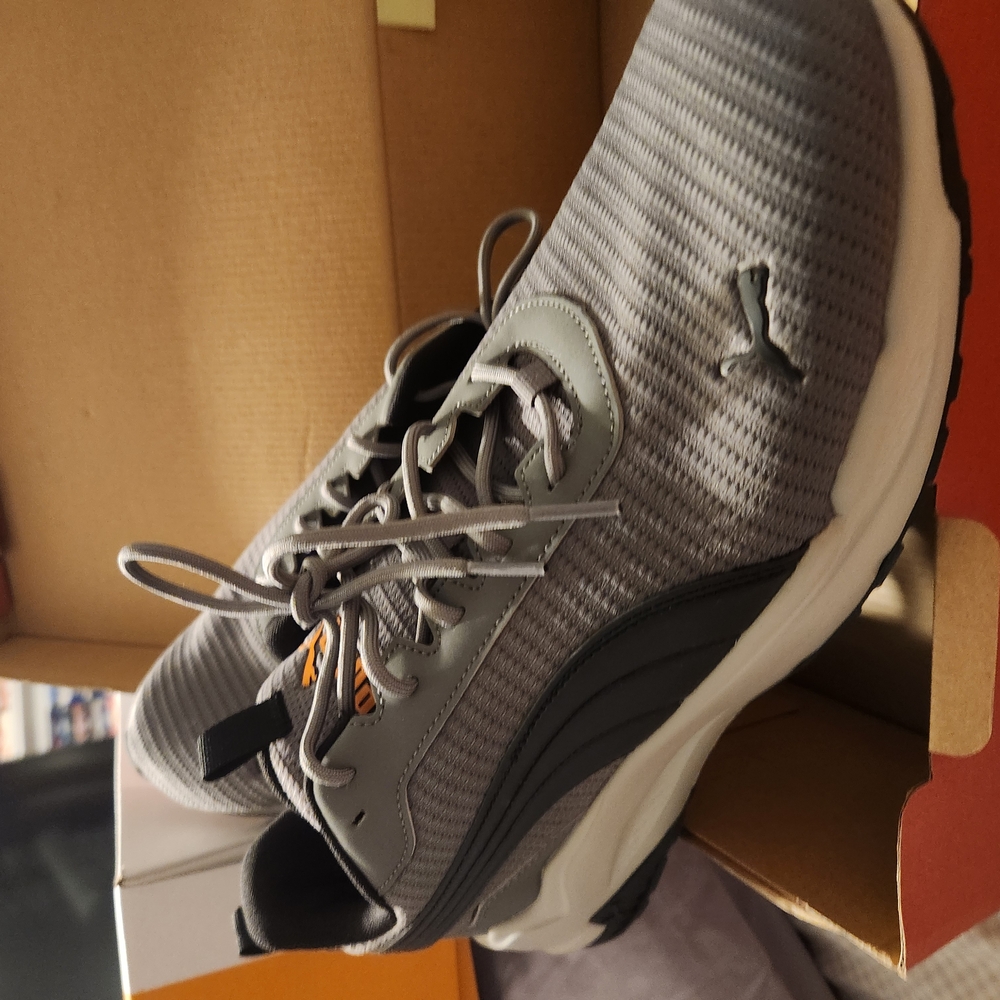 Puma Men's Gray Athletic Golf Sneaker